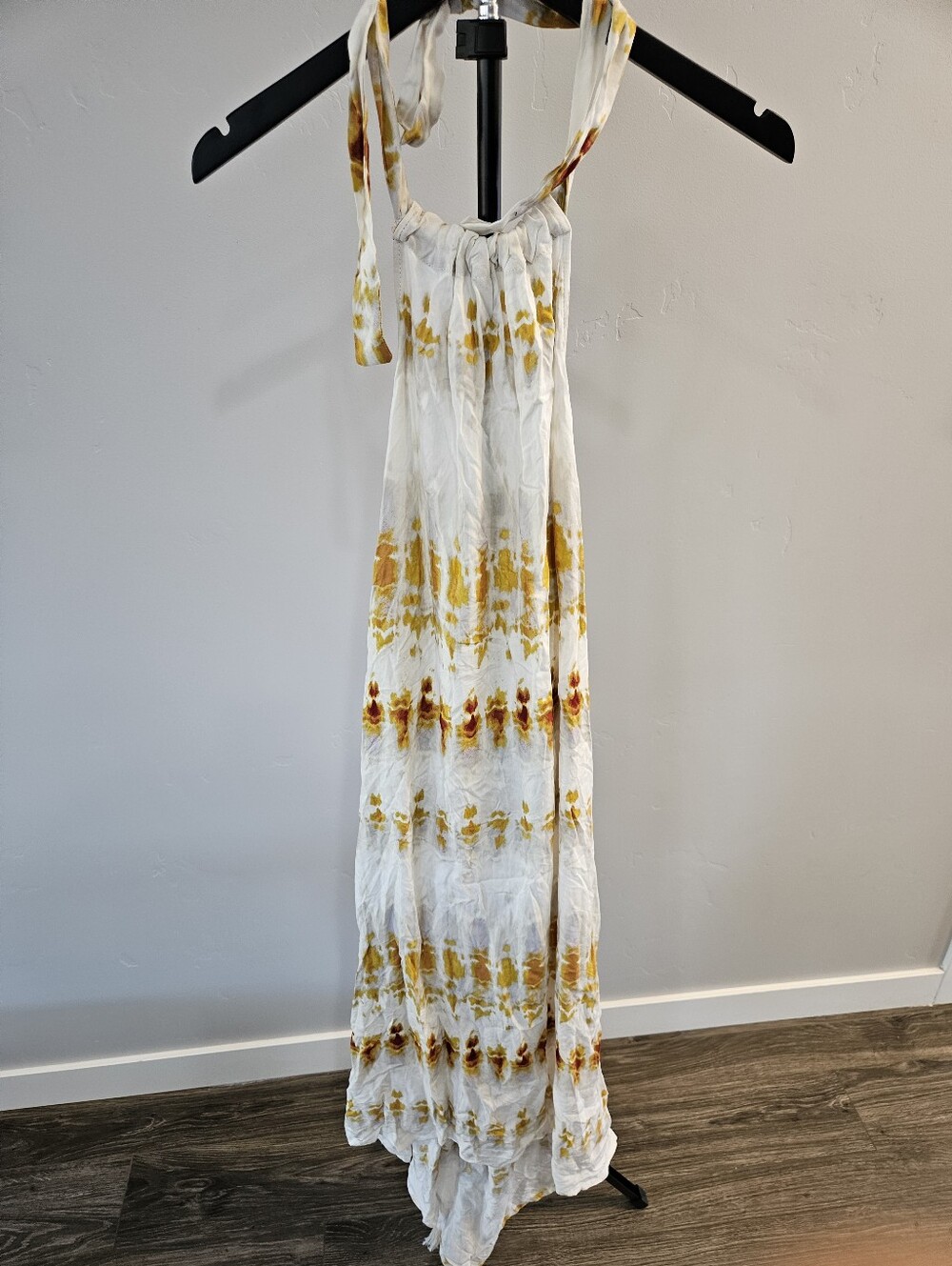 NWT tie-dye or floral print maxi dress.